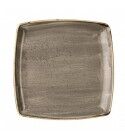 Piatto Quadro Stonecast Peppercorn Grey Churchill -  Ristoranti - Imballo 6 pz