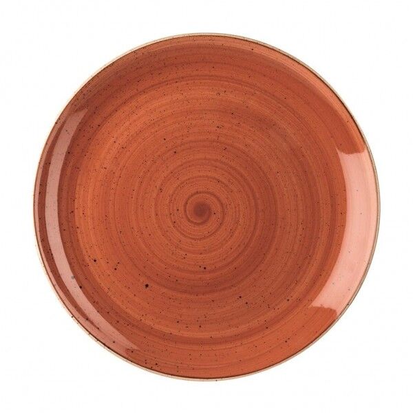 Piatto Piano Coupe 21.7 cm Stonecast Spiced Orange SSOSEVP81 per hotel - Imballo 12 pz