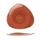 Piatto Triangolare Stonecast Spiced Orange per ristoranti - Imballo 6 pz