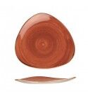 Piatto Triangolare Stonecast Spiced Orange per ristoranti - Imballo 6 pz