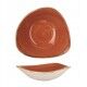Piatto Fondo Triangolare 18.5 cm Stonecast Spiced Orange SSOSTRB71 - per hotel - Imballo 12 pz