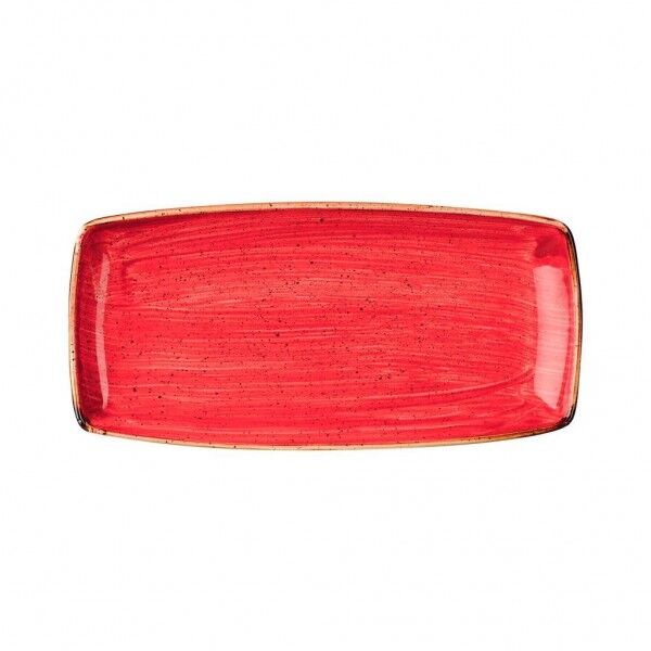 Piatto Rettangolare 35x18.5 cm Stonecast Spiced Orange Churchill per ristoranti - Imballo 6 pz