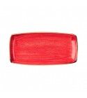 Piatto Rettangolare 35x18.5 cm Stonecast Spiced Orange Churchill per ristoranti - Imballo 6 pz