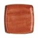 Piatto Quadro Stonecast Spiced Orange 26.8x26.8 cm Churchill - per hotel - Imballo 6 pz