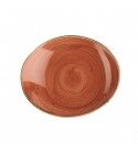 Piatto Ovale Coupe 19.2 cm Stonecast Spiced Orange Churchill per ristoranti - Imballo 12 pz