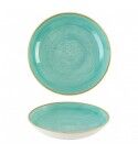 Piatto Fondo Coupe 24.8 cm Mint Stonecast SMISEVB91 Churchill per hotel - Imballo 12 pz
