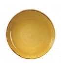 Piatto Piano Coupe 16.5 cm Stonecast Mustard Yellow Churchill per ristorazione - Imballo 12 pz