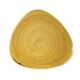 Piatto Triangolare Stonecast Mustard Yellow Churchill per ristoranti. - Imballo 6 pz