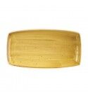 Piatto Rettangolare Stonecast Mustard Yellow Churchill - per ristoranti - Imballo 6 pz