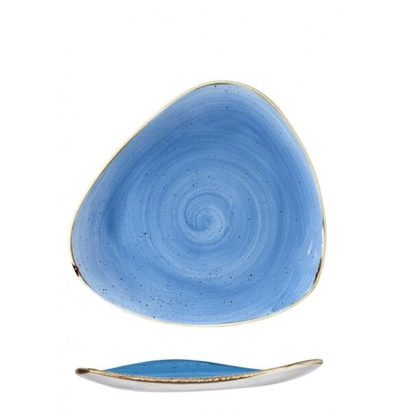 Piatto Piano Triangolare 31.1 cm Cornflower Blue Churchill per ristoranti' - Imballo 6 pz