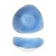 Piatto Fondo Triangolare Cornflower Blue 18.5 cm - Churchill - per ristoranti - Imballo 12 pz