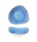 Piatto Fondo Triangolare Cornflower Blue 18.5 cm - Churchill - per ristoranti - Imballo 12 pz