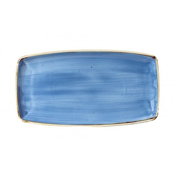 Piatto Rettangolare Stonecast Cornflower Blue per hotel - Imballo 6 pz