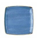 Piatto Quadro Stonecast Cornflower Blue per ristoranti e hotel - Imballo 6 pz