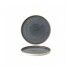 Piatto Piano Walled Stonecast Blueberry per ristorazione - Imballo 6 pz