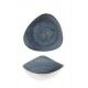 Piatto Fondo Triangolare Stonecast Blueberry per ristoranti - Imballo 12 pz