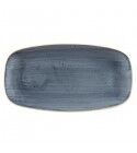 Piatto Rettangolare Stonecast Blueberry per ristoranti. - Imballo 12 pz