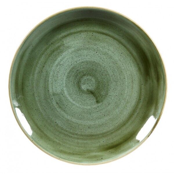 Piatto Piano Coupe 16.5 cm Stonecast Samphire Green - per ristoranti - Imballo 12 pz