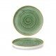 Piatto Piano Walled 26 cm Stonecast Samphire Green - Churchill per ristorazione - Imballo 6 pz