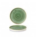 Piatto Piano Stonecast Samphire Green per hotel - Imballo 6 pz