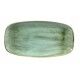 Piatto Rettangolare 35x18.5 cm Stonecast Samphire Green per ristorazione - Imballo 6 pz