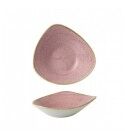 Piatto Fondo Triangolare 23.5 cm Stonecast Petal Pink per ristoranti - Imballo 12 pz