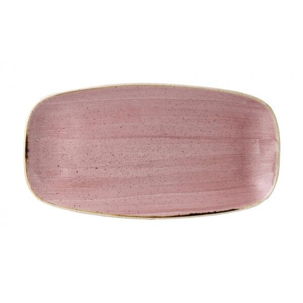 Piatto Rettangolare Churchill Stonecast Petal Pink - per ristorazione - Imballo 6 pz