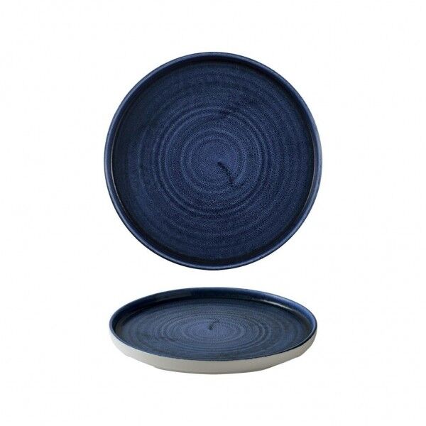Piatto Piano Walled 26 cm Stonecast Plume Ultramarine - per hotel - Imballo 6 pz