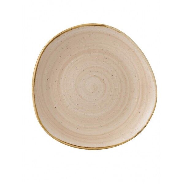 Piatto Piano Organic Stonecast Nutmeg Cream per ristoranti e hotel - Imballo 12 pz