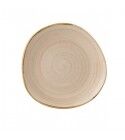 Piatto Piano Organic Stonecast Nutmeg Cream per ristoranti e hotel - Imballo 12 pz