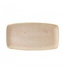 Piatto Rettangolare Stonecast Nutmeg Cream 35x18.5 cm per ristoranti - Imballo 6 pz
