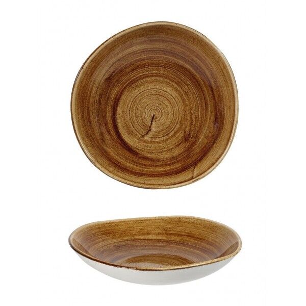 Piatto Fondo Organic Stonecast Patina Vintage Copper per ristoranti - Imballo 12 pz
