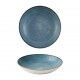 Piatto Fondo Coupe 24.8 cm Stonecast Raw Teal per ristoranti - Imballo 12 pz