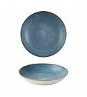 Piatto Fondo Coupe 24.8 cm Stonecast Raw Teal per ristoranti - Imballo 12 pz