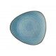 Piatto Piano Triangolare 26.5 cm Stonecast Raw Teal SRBETR101 per ristoranti - Imballo 6 pz