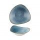 Piatto Fondo Triangolare 23.5 cm Stonecast Raw Teal Churchill per ristoranti - Imballo 6 pz