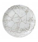 Piatto Piano Coupe Studio Prints Kintsugi Agate Grey per ristoranti - Imballo 12 pz