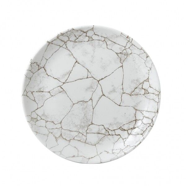 Piatto Piano Coupe 26 cm Studio Prints Kintsugi Agate Grey per ristoranti - Imballo 12 pz