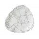 Piatto Piano Triangolare Studio Prints Kintsugi Agate Grey - Ristorante - Imballo 12 pz