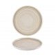 Piatto Piano Walled 21 cm Canvas Natural Stonecast per ristoranti - Imballo 6 pz