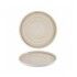 Piatto Piano Walled 21 cm Canvas Natural Stonecast per ristoranti - Imballo 6 pz