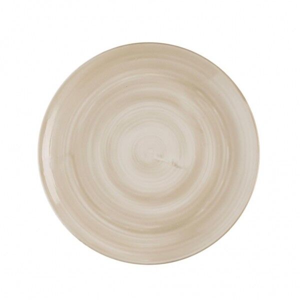 Piatto Piano Coupe 21.7 cm Canvas Natural Stonecast per ristoranti - Imballo 12 pz