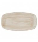 Piatto Rettangolare 35.5x18.9 cm Canvas Natural Stonecast Churchill per ristorazione - Imballo 6 pz