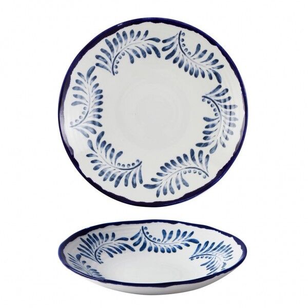 Piatto Fondo Coupe Organic 28 cm Harvest Mediterranean Blue - per ristoranti - Imballo 12 pz