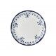 Piatto Piano Coupe Organic 23 cm blu per hotel - Imballo 12 pz
