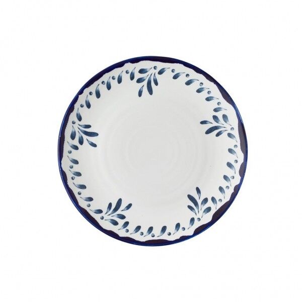 Piatto Piano Coupe Organic 23 cm blu per hotel - Imballo 12 pz