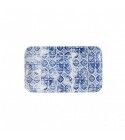 Piatto Rettangolare Organic 27x16 cm Porto Blue Dudson per ristoranti - Imballo 12 pz