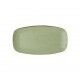 Piatto Rettangolare Stonecast Sage Green 29.8x15.3 cm Churchill per ristoranti - Imballo 12 pz