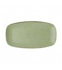 Piatto Rettangolare Stonecast Sage Green 35.5x19 cm - Churchill per hotel - Imballo 6 pz