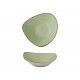 Piatto Fondo Triangolare 18.5 cm Stonecast Sage Green per ristorazione - Imballo 12 pz